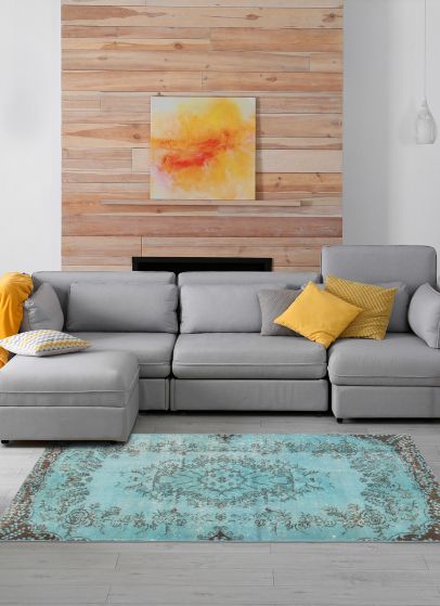 Turkish Color Transition 3'3" x 7'0" Hand-knotted Wool Rug 