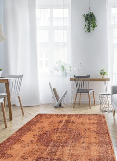 Turkish Color Transition 5'9" x 7'11" Hand-knotted Wool Rug 