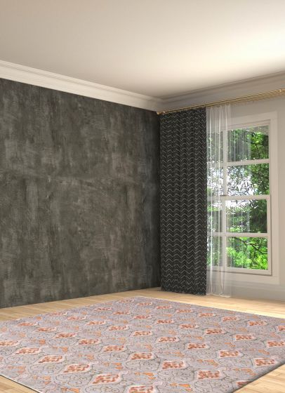 Indian Mystique 9'0" x 12'0" Hand-knotted Silk & wool Rug 