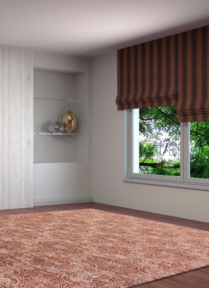 Indian Mystique 8'10" x 11'7" Hand-knotted Silk & wool Rug 