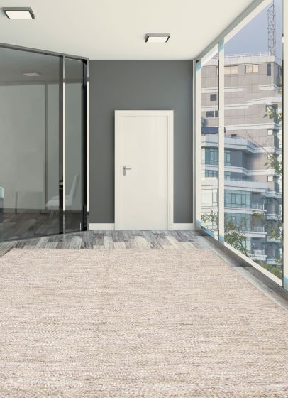 Indian Silk Shadow 7'11" x 10'5" Hand-knotted Viscose & Wool Rug 