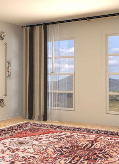 Indian Serapi Heritage 8'0" x 10'5" Hand-knotted Wool Rug 