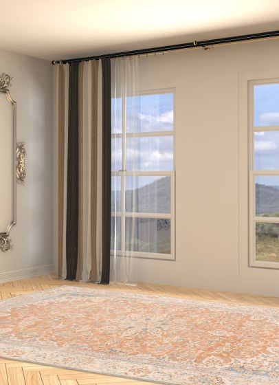 Persian Style 5'7" x 9'2" Hand-knotted Silk, Wool Rug 