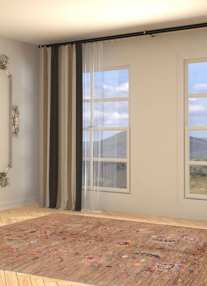 Pakistani Modern Ersari 5'1" x 6'6" Hand-knotted Wool Rug 