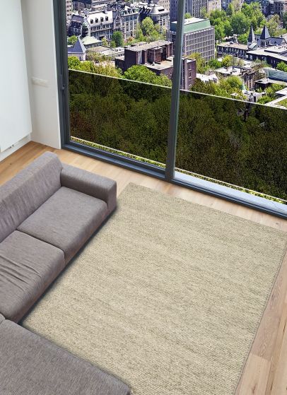 Indian Sienna 5'6" x 7'8" Hand Tufted Wool Rug 