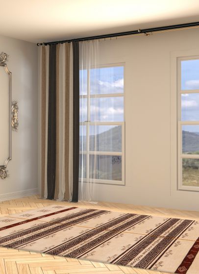 Indo Gabbeh 5'0" x 8'0" Hand Loomed Wool Rug 