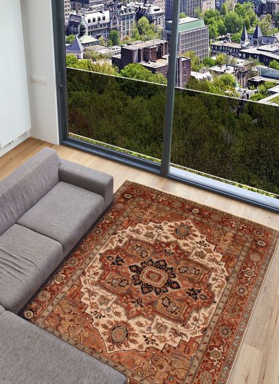 Indian Jules Sultane 8'10" x 11'8" Hand-knotted Wool Rug 