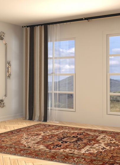 Indian Jules Sultane 8'11" x 11'9" Hand-knotted Wool Rug 