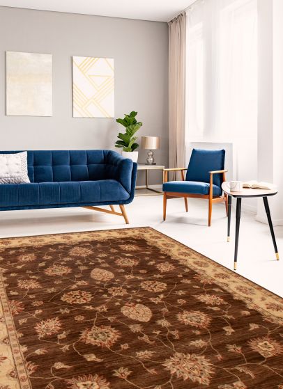 Indian Jamshidpour 6'6" x 9'3" Hand-knotted Wool Rug 