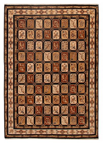 Indian Jamshidpour 5'8" x 7'11" Hand-knotted Wool Rug 