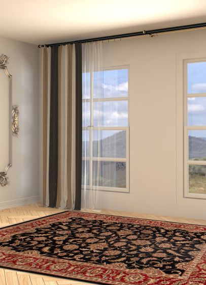 Indian Finest Agra Jaipur 8'0" x 9'8" Hand-knotted Wool Rug 