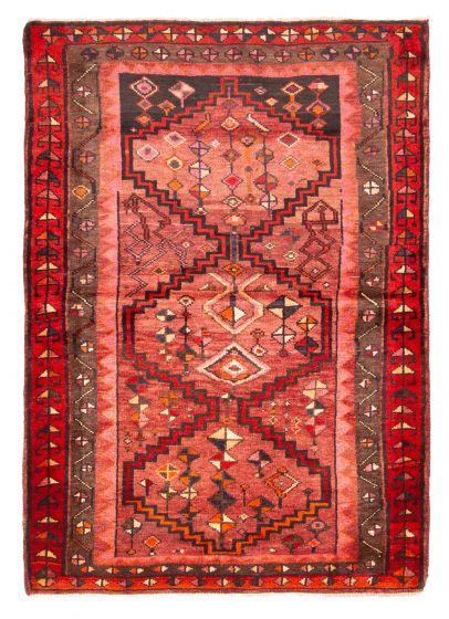 Persian Style 4'6" x 6'6" Hand-knotted Wool Rug 