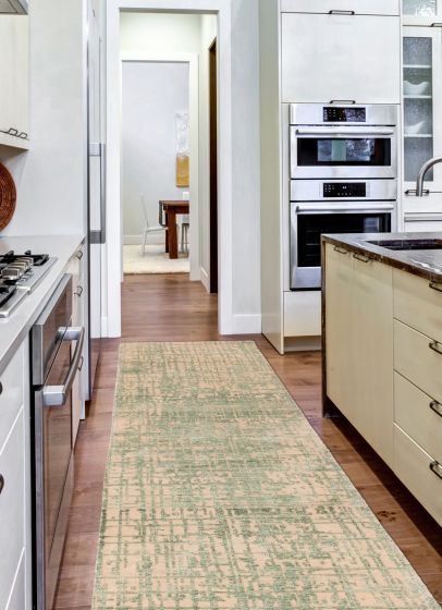 Tapis legacy 2'6" x 12'3" en laine & soie artificielle