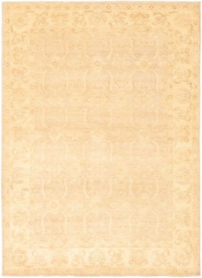 Pakistani Peshawar Oushak 6'2" x 9'1" Hand-knotted Wool Rug 