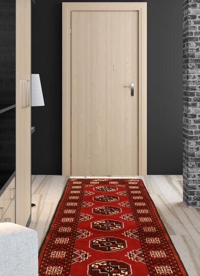 Turkmenistan Turkman 2'0" x 6'3" Hand-knotted Wool Rug 