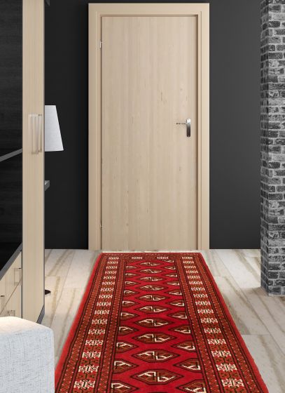 Turkmenistan Turkman 2'0" x 6'4" Hand-knotted Wool Rug 
