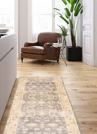 Tapis oushak royal 2'8" x 8'0" en laine