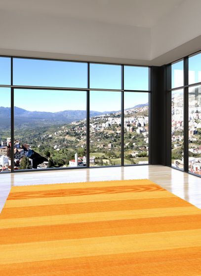 Turkish Boho 7'10" x 9'10" Flat-Weave Wool Kilim 
