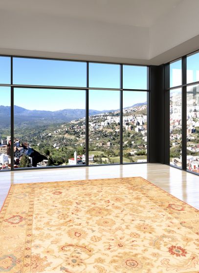 Turkish Antalya Vintage 8'2" x 10'3" Hand-knotted Wool Rug 