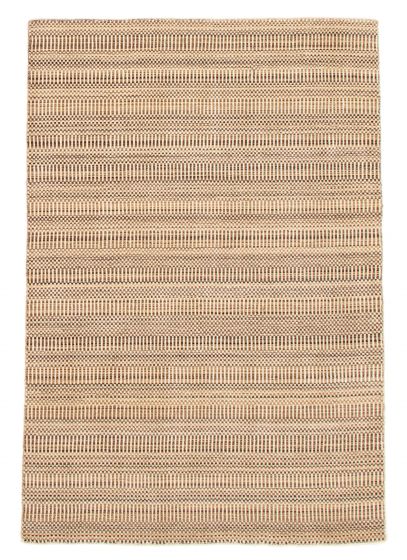 Indian Silk Shadow 5'1" x 7'7" Hand Loomed Wool Rug 