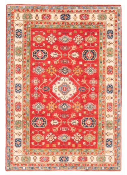 Afghan Finest Ghazni 6'3" x 9'0" Hand-knotted Wool Rug 
