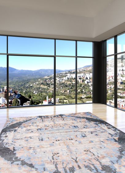 Indian Mystique 9'0" x 11'9" Hand-knotted Wool Rug 