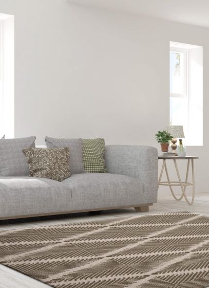 Indian Nevada 4'10" x 7'6" Flat-Weave Wool Kilim 