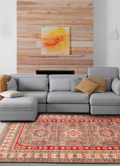 Afghan Finest Ghazni 8'3" x 12'0" Hand-knotted Wool Rug 