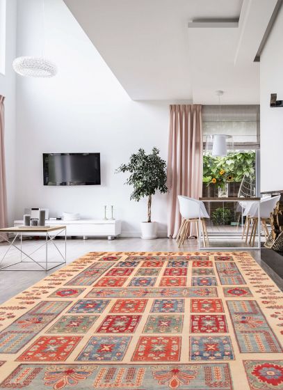 Afghan Finest Ghazni 6'8" x 10'0" Hand-knotted Wool Rug 