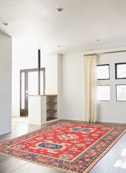 Afghan Finest Ghazni 6'7" x 9'7" Hand-knotted Wool Rug 
