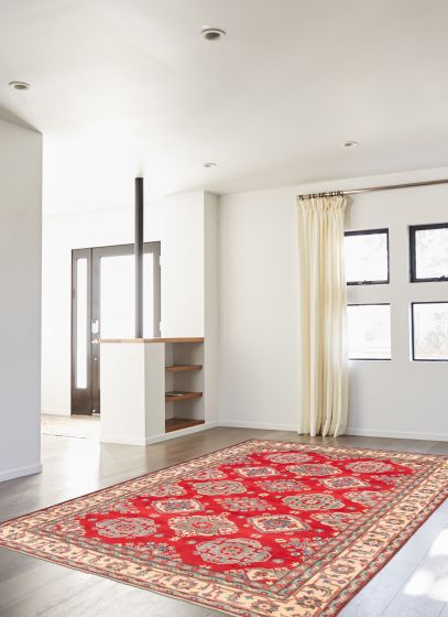 Afghan Finest Ghazni 6'6" x 9'10" Hand-knotted Wool Rug 