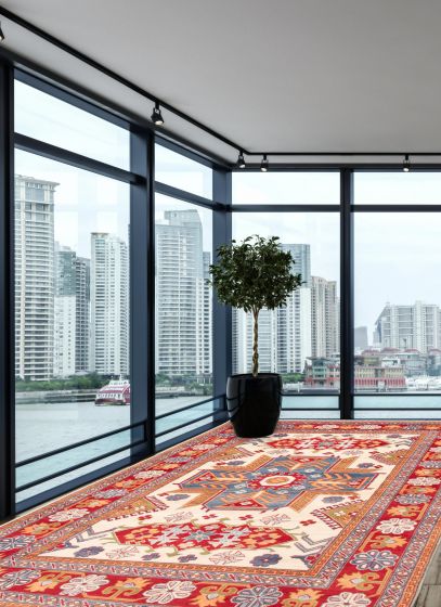 Afghan Finest Ghazni 6'6" x 10'0" Hand-knotted Wool Rug 