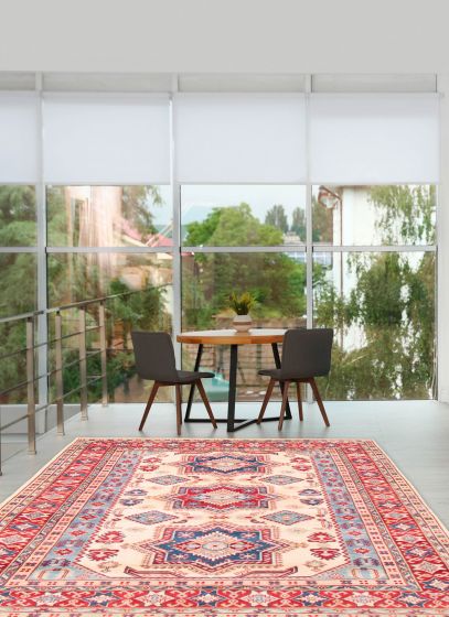 Afghan Finest Ghazni 6'7" x 9'2" Hand-knotted Wool Rug 