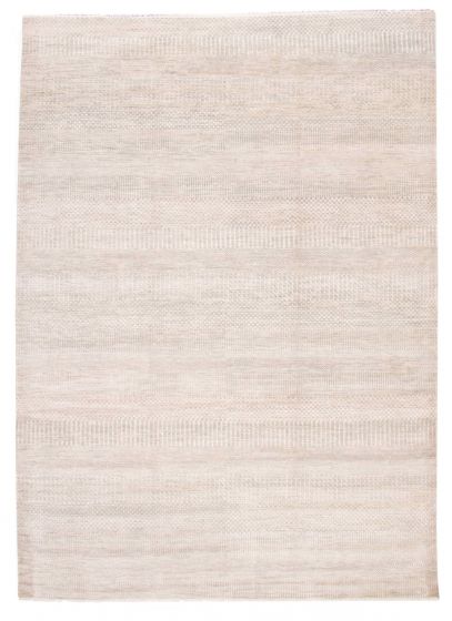Indian Silk Shadow 9'9" x 13'9" Hand-knotted Viscose & Wool Rug 