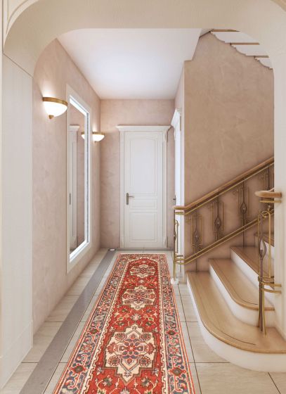 Indian Serapi Heritage 2'6" x 11'11" Hand-knotted Wool Rug 