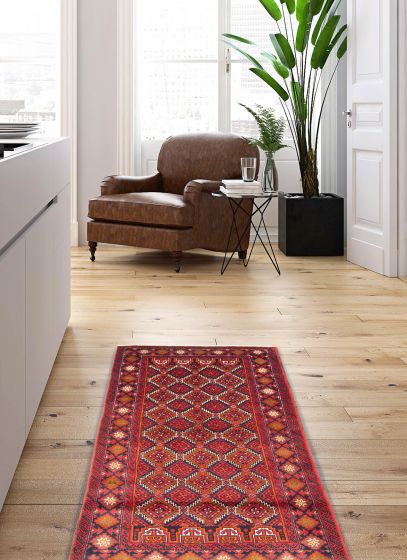 Afghan Royal Baluch 3'3" x 6'6" Hand-knotted Wool Rug 