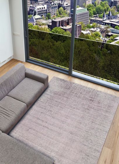 Indian Loreto 8'0" x 9'11" Hand-knotted Silk, Wool Rug 