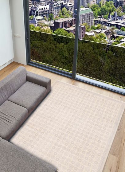 Indian Finest Oushak 8'0" x 10'2" Hand-knotted Wool Rug 