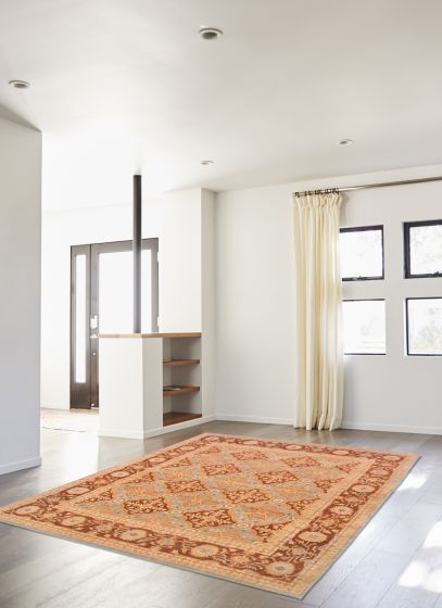 Indian Jamshidpour 7'9" x 9'10" Hand-knotted Wool Rug 