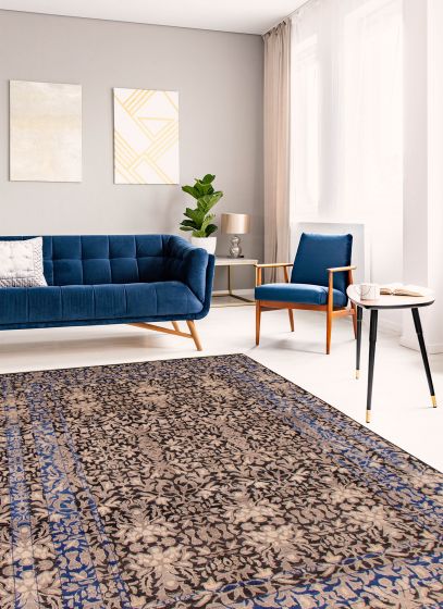 Pakistani Modern Oushak 8'10" x 12'2" Hand-knotted Wool Rug 