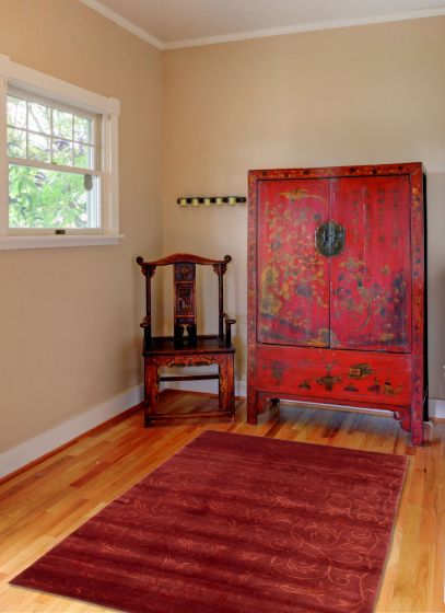 Nepal Opulence 4'0" x 6'1" Hand-knotted Silk & Wool Rug 