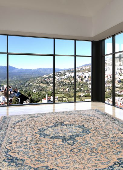 Persian Style 9'10" x 12'6" Hand-knotted Wool Rug 