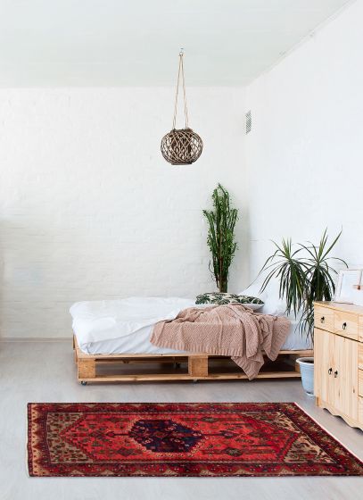 Persian Style 3'8" x 6'3" Hand-knotted Wool Rug 