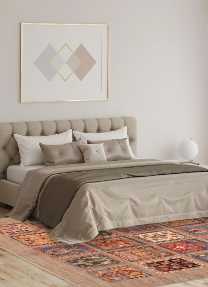 Pakistani Modern Ersari 4'10" x 6'2" Hand-knotted Wool Rug 