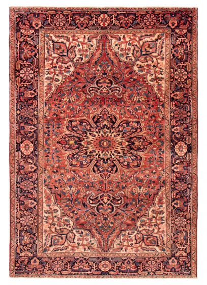 Persian Style 8'0" x 11'7" Hand-knotted Wool Rug 