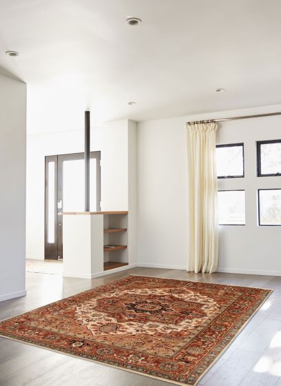 Indian Jules Sultane 7'8" x 9'8" Hand-knotted Wool Rug 