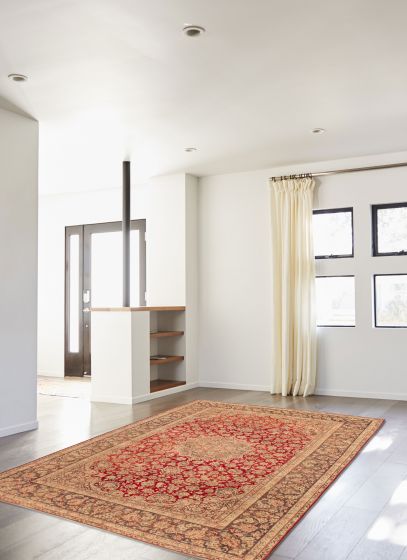 Persian Style 9'7" x 12'10" Hand-knotted Wool Rug 