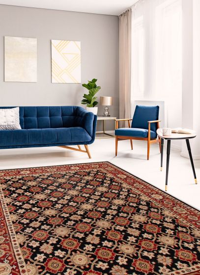 Indian Finest Agra Jaipur 8'0" x 10'5" Hand-knotted Wool Rug 