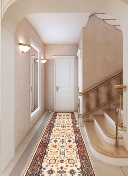 Indian Serapi Heritage 2'7" x 23'3" Hand-knotted Wool Runner Rug 