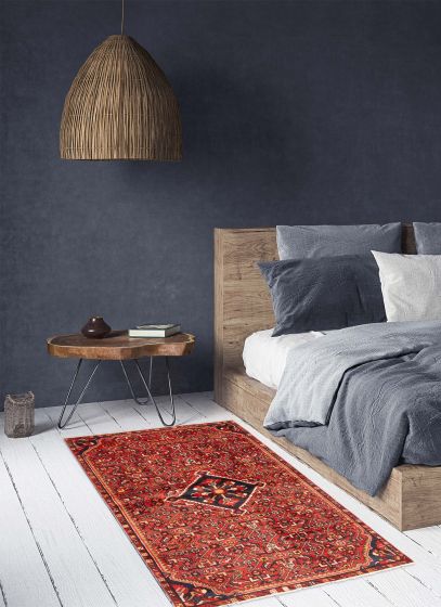 Persian Style 3'11" x 6'0" Hand-knotted Wool Rug 